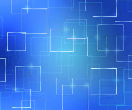 Blue Abstract Squares Backgroundの写真素材