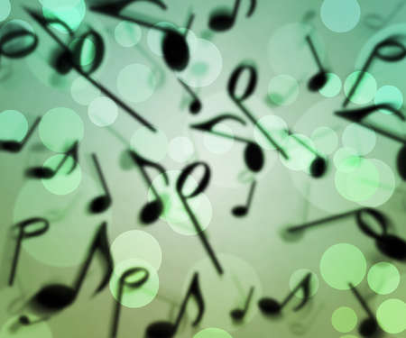 Music Bokeh Backgroundの写真素材