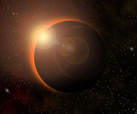 Sun Eclipse Cosmic Texture