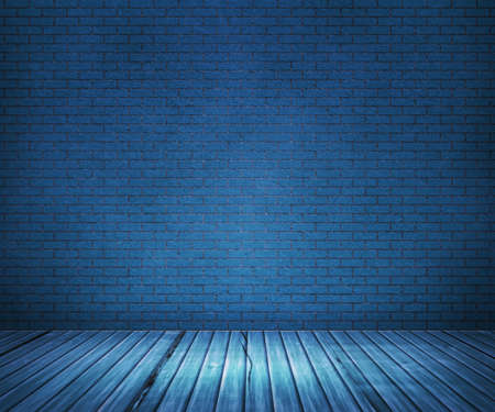 Blue Interior Backdropの写真素材