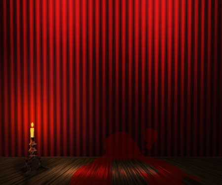 Scary Interior Backgroundの写真素材