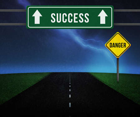 Success in Stormの写真素材