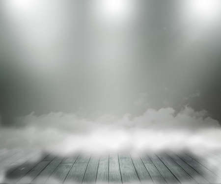 Gray Abstract Spotlight Roomの写真素材