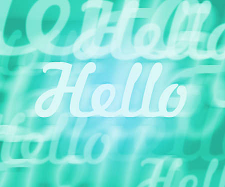 Helloの写真素材