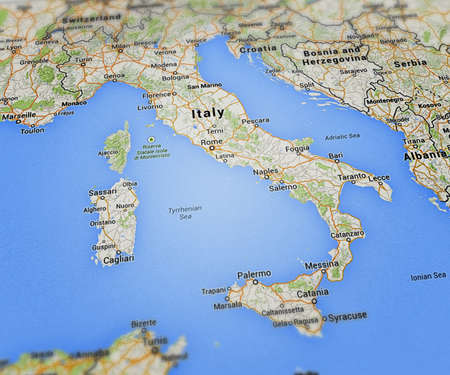 Italy Mapの写真素材