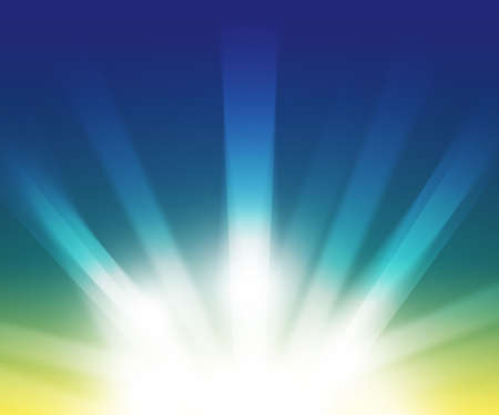 Blue Light Rays Glowing Backdropの写真素材