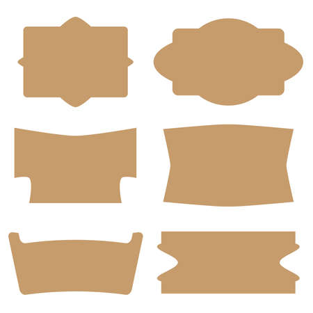 Vintage Labels Shapesのイラスト素材