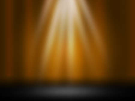 Yellow Spotlight Backgroundの写真素材