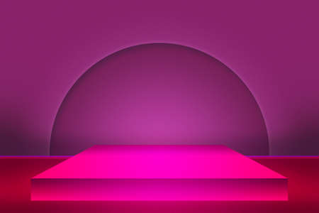 Violet Show Room Backdropの写真素材