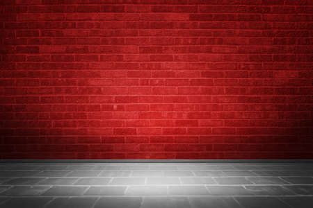 Red Brick Room Backdropの写真素材