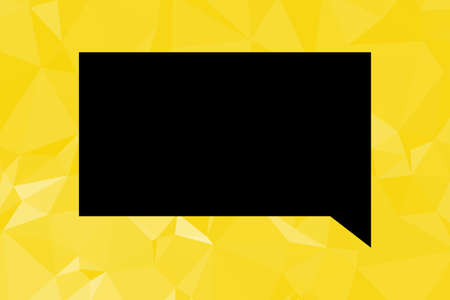 Black Speech Bubble Backgroundの写真素材