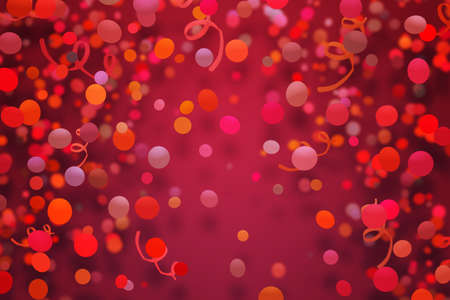 Red Confetti Backgroundの写真素材