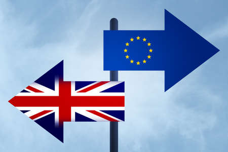 Brexit EU Signsの写真素材