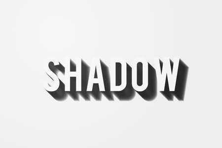 Shadow Textの写真素材