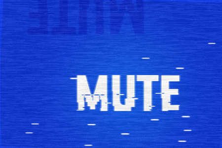 MUTE TV Glitch Backgroundの写真素材