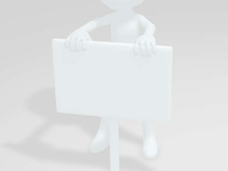 White Sign Backgroundの写真素材