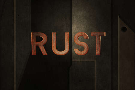 Rust Metal Backdropの写真素材