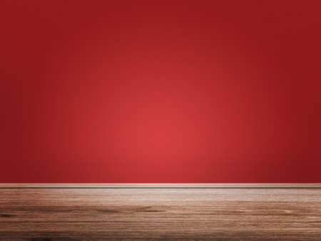 Red Empty Room Background.