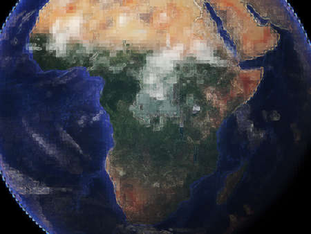 Coloured Map of aの写真素材