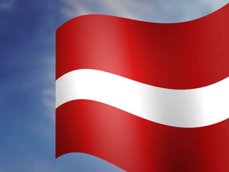 Austria Flag Above Simple Stock Imageの写真素材