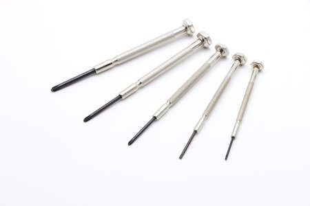 Screwdriver Set on White Background