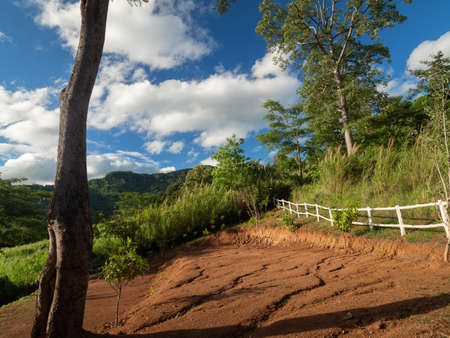 Landscape View of Beautiful Countryside in Thailandの写真素材