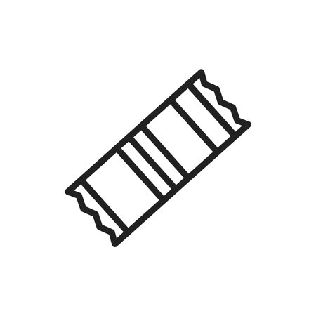 Organic bar line icon. Outline pictogram for web page.のイラスト素材
