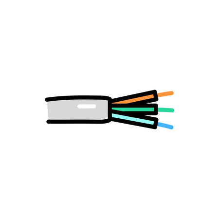 Wire olor line icon. Pictogram for web pageのイラスト素材