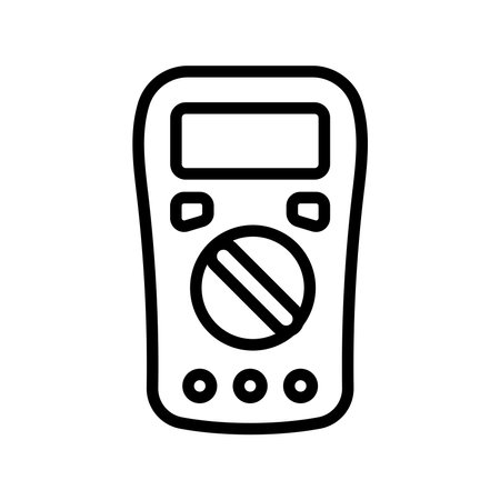 Multimeter olor line icon. Pictogram for web pageのイラスト素材