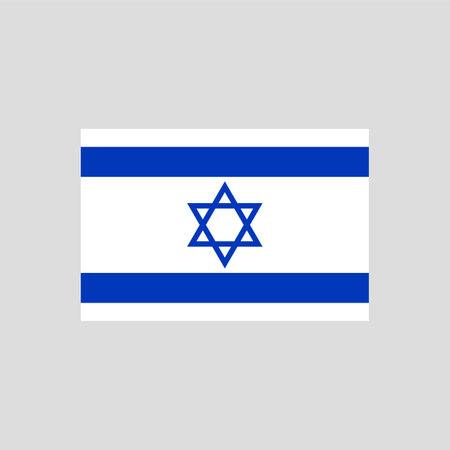 Flag of Israel color line element. Vector element for web page, mobile app, promo. UI UX GUI design element.のイラスト素材