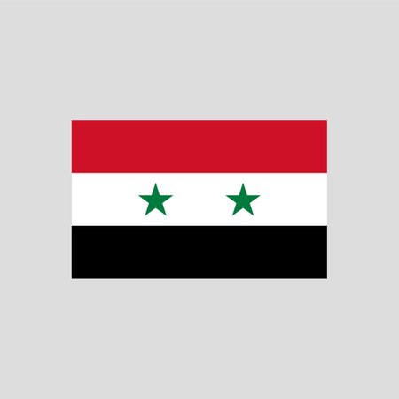 Flag of Syria color line element. Vector element for web page, mobile app, promo. UI UX GUI design element.のイラスト素材