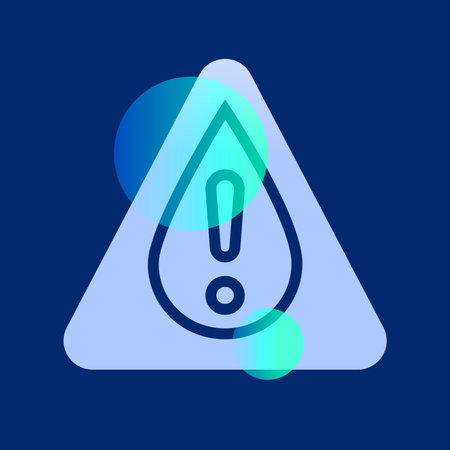 Water crisis glassmorphism illustration. Transparency blur elements. Ui layered design.