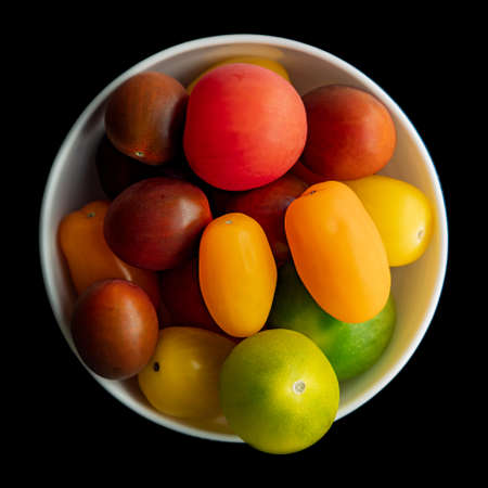 Colorful Fresh Cherry Tomatoesの写真素材