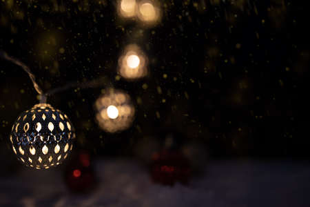 Christmas Holiday Lights and Decorationsの写真素材