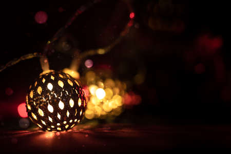Christmas Holiday Lights and Decorationsの写真素材