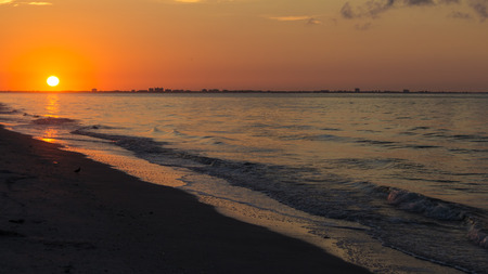 Sanibel Island Sunrise, Sanibel Island, Floridaの写真素材
