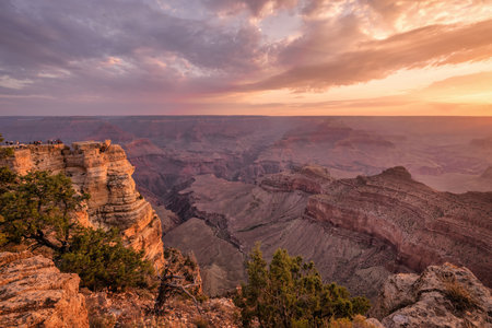Sunrise at the Grand Canyonの写真素材