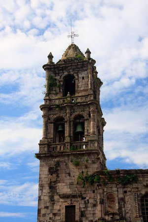 Close up of the tower of Kopala church in Mexicoの写真素材