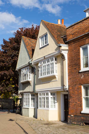 Old tudor and elizabethan homes in Faversham in Kent in Englandの写真素材