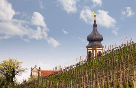 Evangelical Lutheran church of St Johannis or Johannes in small Bavarian village of Castell in Germany. の写真素材