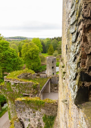 Blarney Castle or Caislean na Blarnan is a famous old Irish castle renowned for the Blarney stone that many people come to kiss. It is near Cork in Ireland or Eireのeditorial素材