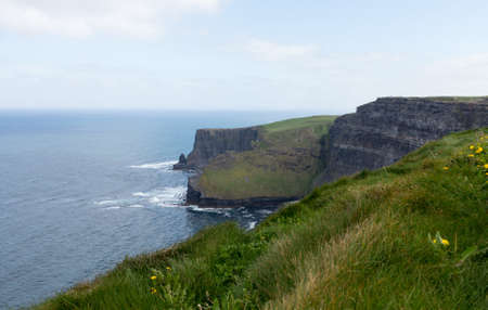 Cliffs of Moher in South Western Ireland in Burren Region of County Clareの写真素材