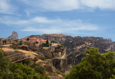 The Holy Monastery of Varlaam at Meteora meaning middle of the sky, suspended in the air or in the...