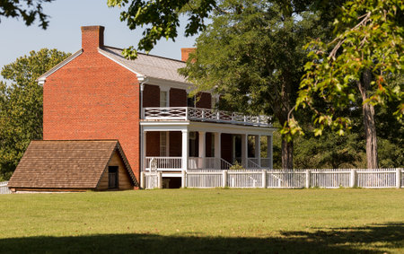 McLean House was the building in Appomattox which was the site of the surrender of Southern Army under General Robert E Lee to Ulysses S Grant April 9, 1865のeditorial素材
