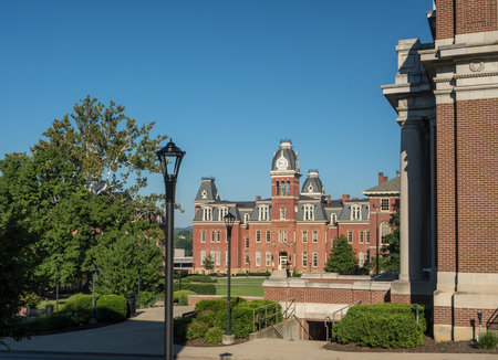 MORGANTOWN, WV - 24 AUGUST 2018: Woodburn Hall at West Virginia University or WVU in Morgantown WVのeditorial素材