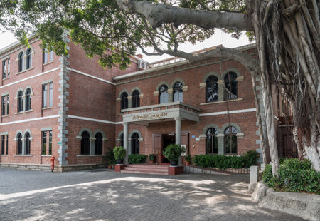 XIAMEN, CHINA - OCTOBER 30, 2018: History and Culture Exhibition on island of Gulangyuのeditorial素材