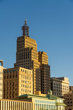 St Paul, MN - 14 October 2023: Early morning cityscape of St Paul Minnesotaのeditorial素材