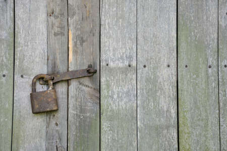 old lock, the old wooden doorの写真素材