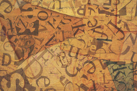 abstract background of the lettersの写真素材