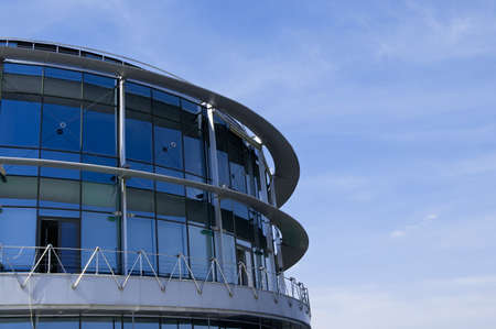 modern building in the skyの写真素材